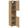 vidaXL Vannitoa rippkapp Artisian Oak 30x30x130 cm insenerpuit