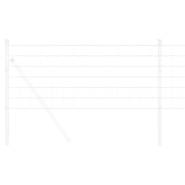 vidaXL Euroopa aed Hõbedane 0.8 x 10 m Kuumtsinkitud raud