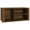 vidaXL kingakapp, pruun tamm, 100 x 35 x 45 cm, tehispuit