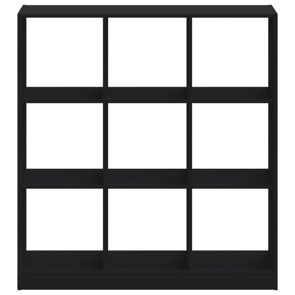 vidaXL raamatualus, must, 102x32x108 cm, tehispuit