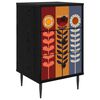 vidaXL &Ouml;&ouml;lambi kapp ESSEN Must tamm 36 x 33 x 61 cm Tehispuit