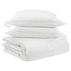 vidaXL Teki komplekt padjaga 3 tk Valge Down Feather