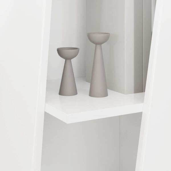 vidaXL K&uuml;ljerega shelf Kergelt l&auml;ikiv valge 33 x 32 x 100,5 cm