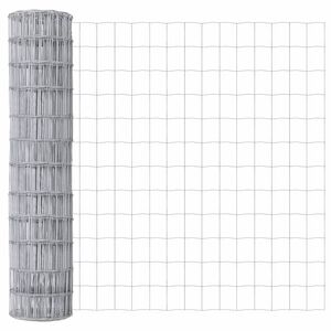 vidaXL Euroopa aed Hõbedane 1.2 x 10 m Kuumtsinkitud raud