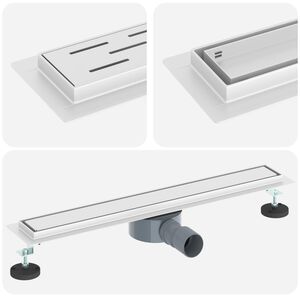 vidaXL Dushi &auml;ravool 2-in-1 koos 360&deg; sifooniga H&otilde;bedane 60 cm