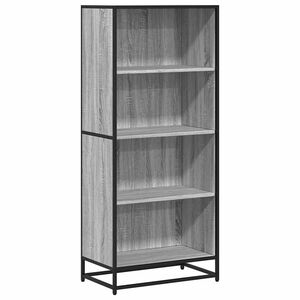 vidaXL raamatualus, hall sonoma tamm, 60x35x139 cm, tehispuit