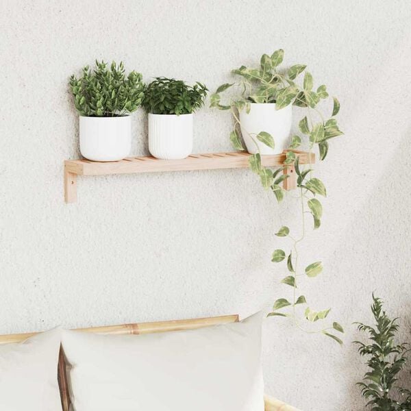 vidaXL Seinale riputatav riiul Neutraalne 62 x 10 x 12,5 cm