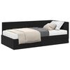 vidaXL Nurgavoodi raam koos madratsiga peaga 2 pcs Must Samet