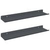 vidaXL Ujuv riiul 2 pcs Antratsiit 40 x 8,5 x 2,5 cm Teras