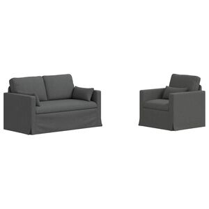 vidaXL Diivanikomplekt 2 pcs Tumehall 139 x 78 x 80 cm kangas