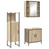 vidaXL Vannitoa m&ouml;&ouml;bleset 3 tk Pruun 60 x 30 x 60 cm Tehispuit