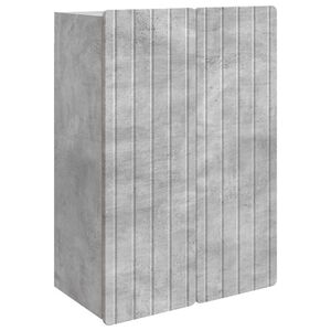 vidaXL Seinale kinnitatav kapp Betoonhall 66 x 34,5 x 92 cm Tehispuit