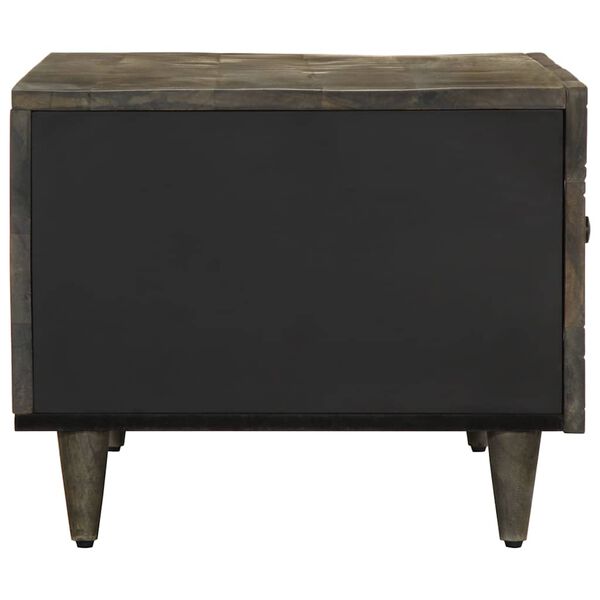 vidaXL Diivanilaud Helehall 80x50x40 cm T&auml;ispuidust Mango