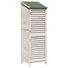 vidaXL Aiashed katusega Valge 59 x 56 x 176 cm Tugev kuusepuit