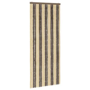 vidaXL S&auml;&auml;sev&otilde;rk Chenille Tumepruun ja Beez 90 x 220 cm 100% PP