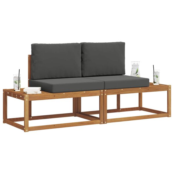 vidaXL V&auml;li diivanikomplekt padjaga 2 pcs Neutraalne