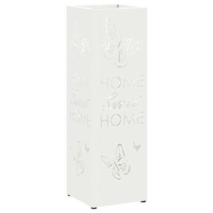 vidaXL Hoidik ja riputustugi Valge 15,5 x 15,5 x 49 cm Metall