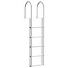 vidaXL 5-astmeline dokkredel H&otilde;bedane 45 &times;11,5 &times;190 cm Alumiinium