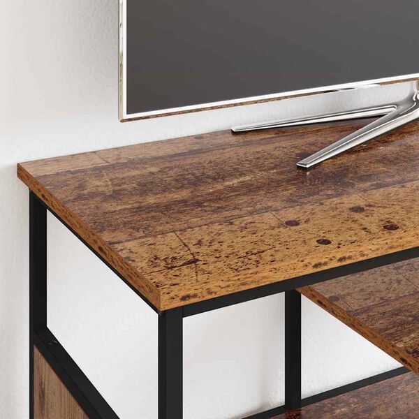 vidaXL Telerikapp Vana puit 100 x 35 x 45 cm