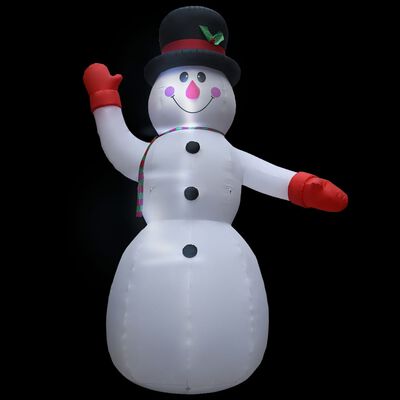 vidaXL jõulukaunistus täispumbatav lumememm LEDiga IP44, 600 cm, XXL