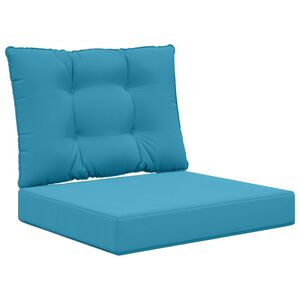 vidaXL V&auml;lim&ouml;&ouml;blitugi patja 2 pcs Kuninglik sinine Pol&uuml;ester