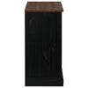 vidaXL puhvetkapp HALDEN lükanduksega must 80x40x80 cm täispuit