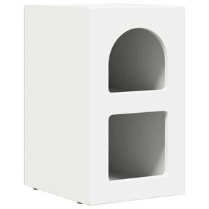 vidaXL &Ouml;&ouml;kapp ELST Valge 29,5 x 33,5 x 50 cm Tehispuit