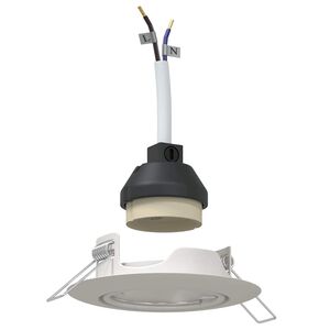 vidaXL Spotivalgus 6 pcs Valge 9 x 9 x 2.5 cm Metall