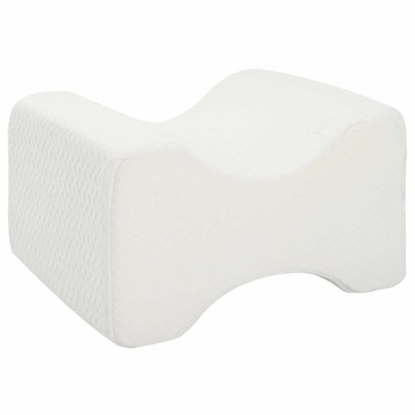 vidaXL Knee Pillow Valge M&auml;luvaht ja pol&uuml;ester 26 x 21,5 x 15 cm