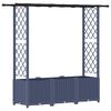 vidaXL T&otilde;stetud Padi Kase ja Katusega Hall 162,5 x 40 x 136 cm PP