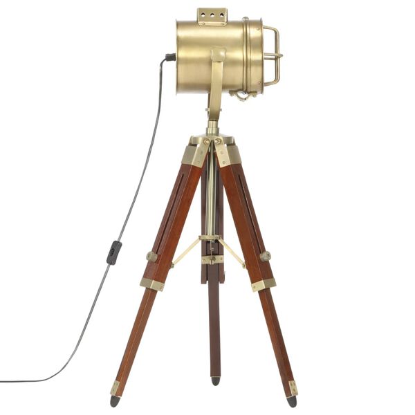 vidaXL kolme jalaga põrandalamp, mangopuit, 69 cm