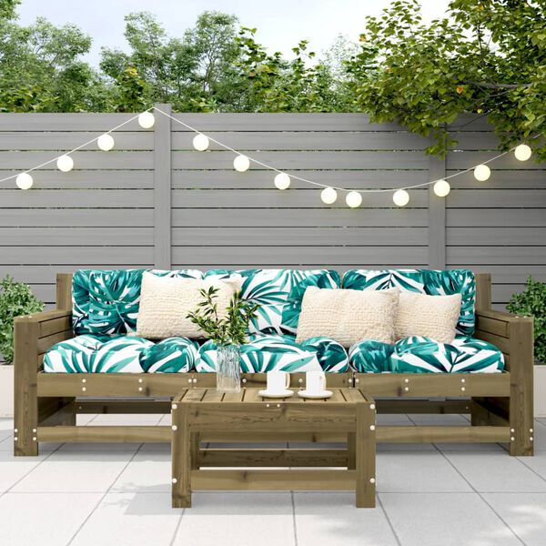 vidaXL aia jalapink, 62 x 30 x 32 cm, immutatud männipuit