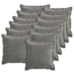 vidaXL Diivanipadi 12 pcs HOUTEN Tumehall 45 x 45 cm &Scaron;en&uuml;&uuml;lfabric
