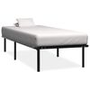 vidaXL voodiraam, must, metall, 100 x 200 cm