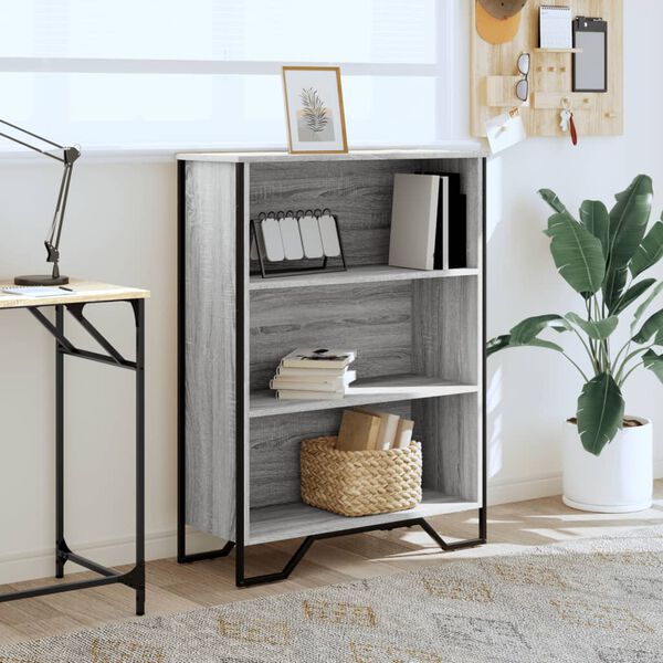 vidaXL raamaturiiul, hall Sonoma tamm, 80x31x106 cm, tehispuit