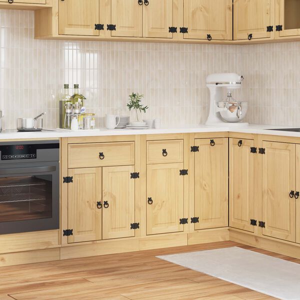 vidaXL Kapp sahtliga uksega SKI Meepruun 40 x 46 x 81,5 cm Tahke m&auml;nd