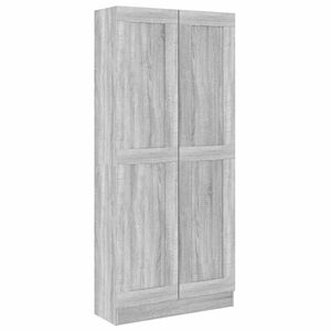 vidaXL raamatukapp, hall Sonoma tamm, 82,5x30,5x185,5 cm, tehispuit