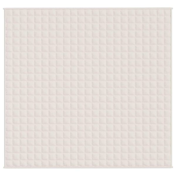 vidaXL raskustekk kreemjas 220x235 cm 11 kg kangas