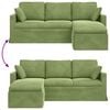 vidaXL Diivan Hele roheline 198 x 134 x 80 cm Samet