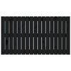 vidaXL seinale kinnitatav voodipeats, must, 108x3x60 cm, männipuit