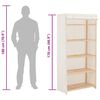 vidaXL garderoob, valge, 79 x 40 x 170 cm, kangas