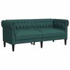 vidaXL Chesterfield 2-kohaline diivan, tumeroheline, kangas