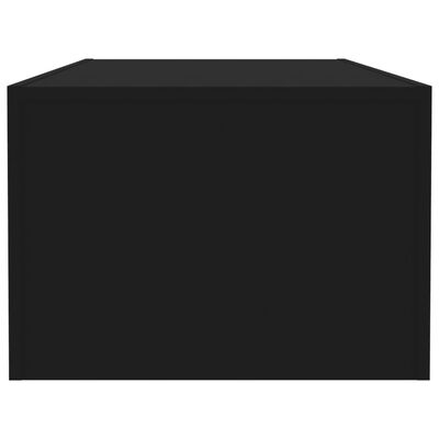 vidaXL kohvilaud, must, 110 x 50 x 35 cm, puitlaastplaat