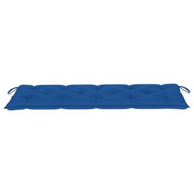 vidaXL aiapink sinise padjaga, 150 cm, toekas tiikpuu