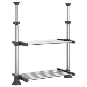 vidaXL k&ouml;&ouml;giriiul, 50 x 25 x (50-70) cm, alumiinium