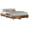 vidaXL voodiraam ilma madratsita, vana puit 135x190 cm, tehispuit
