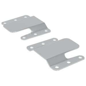vidaXL Lame Kinnituskonsool 2 pcs H&otilde;bedane 75 x 66 x 1,4 mm Teras