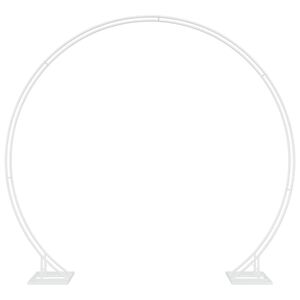 vidaXL Pulma kaar Valge 220 x 45 x 200 cm Teras