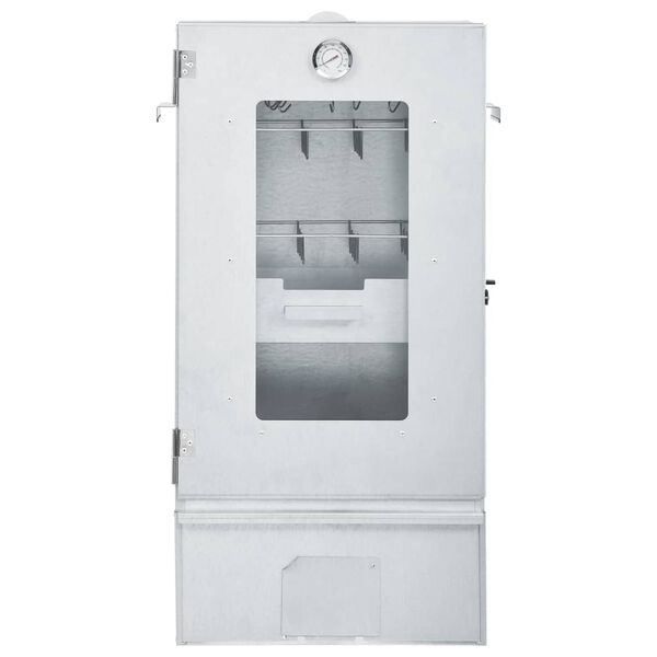 vidaXL BBQ suitsuahi koos k&uuml;lmsuitsu generaatoriga, tsingitud teras