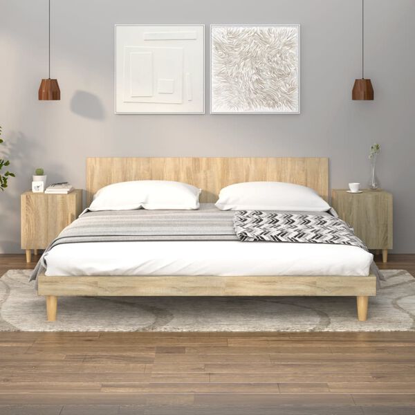 vidaXL öökapid 2 tk, Sonoma tamm, tehispuit